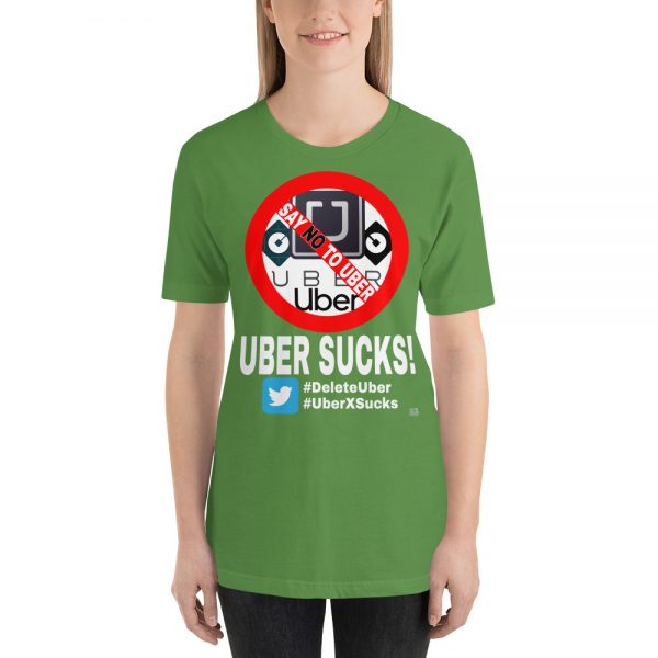 "UBER SUCKS!" Premium Dark Color T-Shirt - Image 7