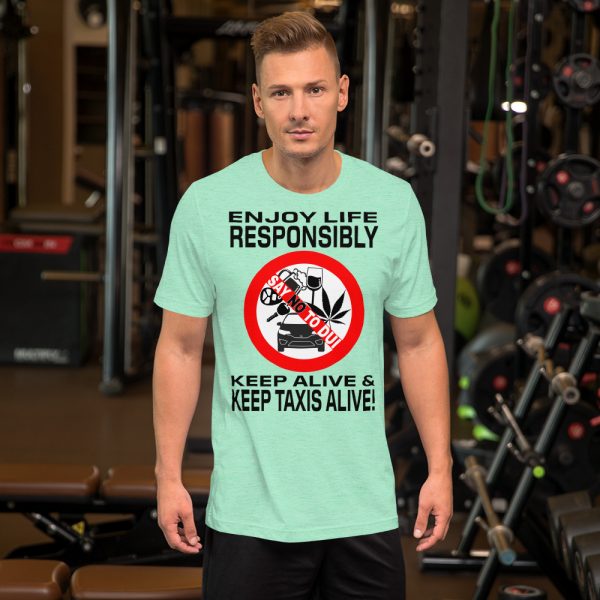 "ENJOY LIFE RESPONSIBLY" Premium Bright Color T-Shirt - Image 7