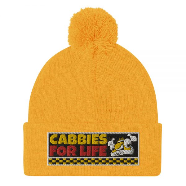 “CABBIES FOR LIFE” Embroidered Pom-Pom Beanie - Image 11