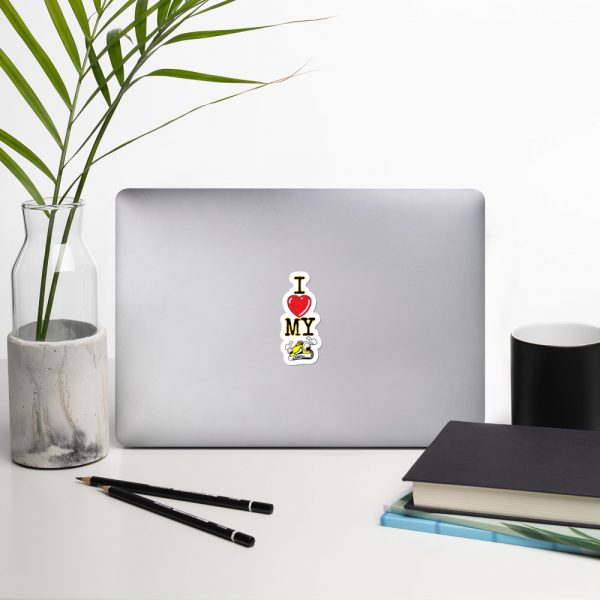 “I LOVE MY TAXI” Premium Kiss Cut Emblem Stickers - Image 3
