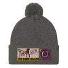 “MR. THRILLER, THE UBER KILLER” Embroidered Pom-Pom Beanie - Image 5