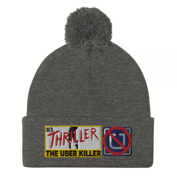 “MR. THRILLER, THE UBER KILLER” Embroidered Pom-Pom Beanie - Image 5