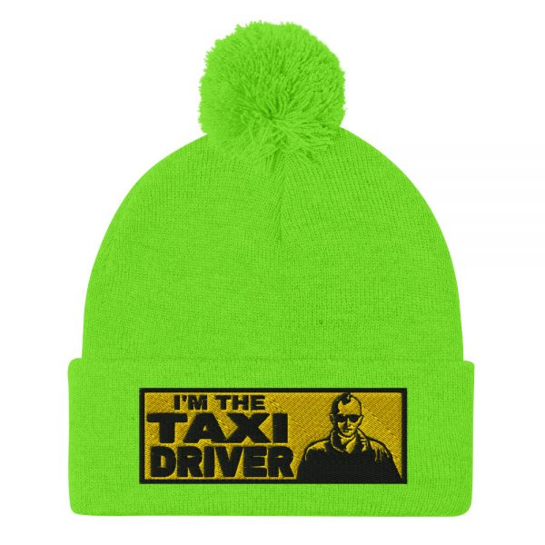 “I’M THE TAXI DRIVER” Embroidered Pom-Pom Beanie - Image 9