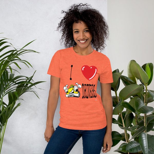 “I LOVE TAXI DRIVERS” Premium Bright Color T-Shirt - Image 8