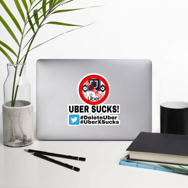 “UBER SUCKS!” Premium Kiss Cut Emblem Stickers - Image 8