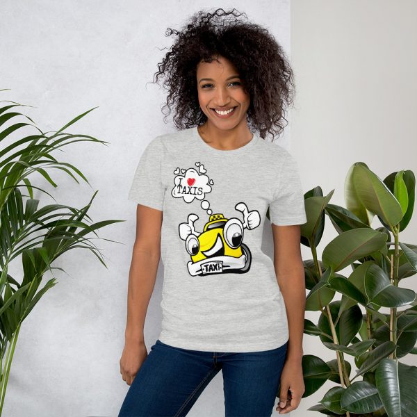 "I LOVE TAXIS" Premium Bright Color T-Shirt - Image 3