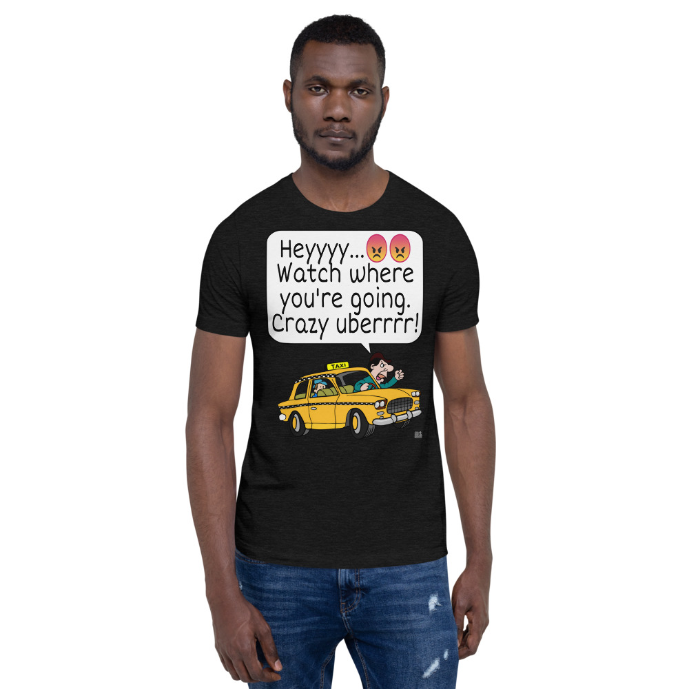 "CRAZY UBERRRR" Premium Dark Color T-Shirt