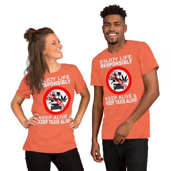 "ENJOY LIFE RESPONSIBLY" Premium Dark Color T-Shirt - Image 8