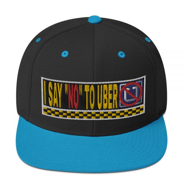 “I SAY NO TO UBER” Embroidered Yupoong Snapback Hat - Image 2