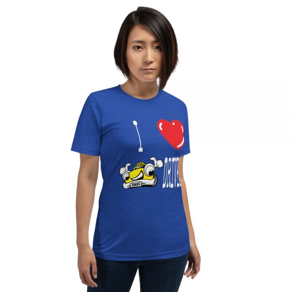"I LOVE TAXI DRIVERS" Premium Dark Color T-Shirt - Image 9