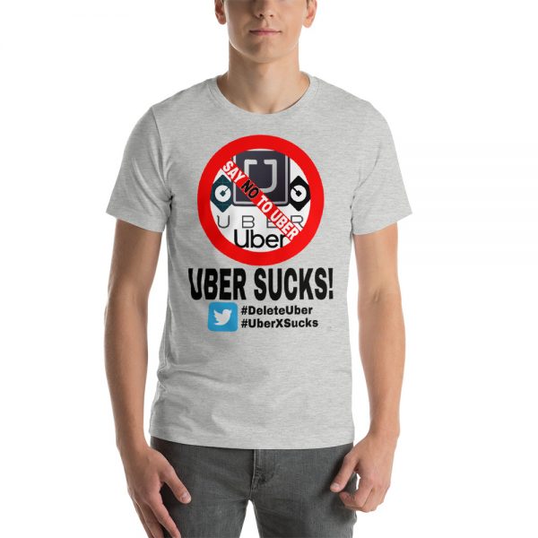 “UBER SUCKS!” Premium Bright Color T-Shirt - Image 3