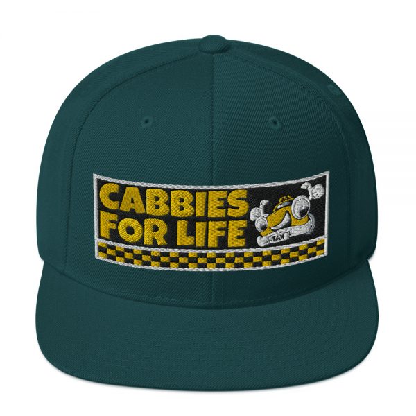 “CABBIES FOR LIFE” Embroidered Yupoong Snapback Hat - Image 22