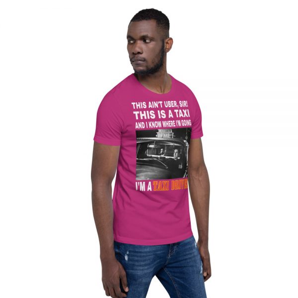 "THIS AIN'T UBER SIR!" Premium Dark Color T-Shirt - Image 33