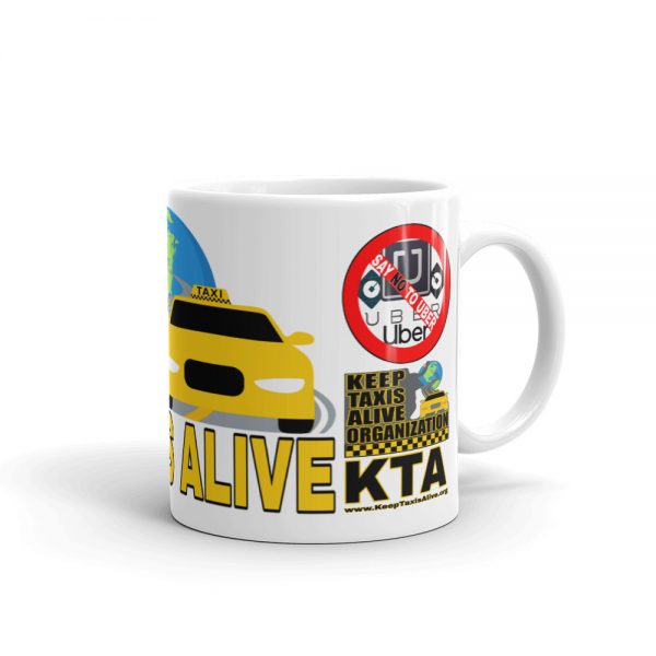 “KEEP TAXIS ALIVE – v1” Premium Glossy White Mug - Image 2