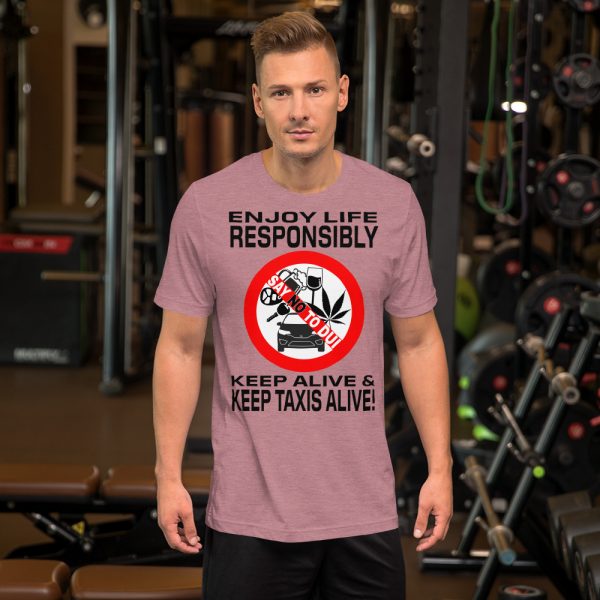 "ENJOY LIFE RESPONSIBLY" Premium Bright Color T-Shirt - Image 9