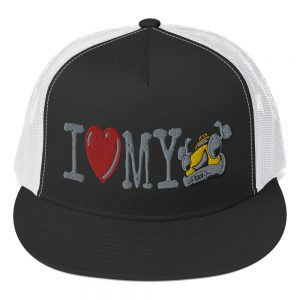 “I LOVE MY TAXI” Embroidered Yupoong Trucker Cap