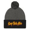 “KEEP TAXIS ALIVE – v2” Embroidered Pom-Pom Beanie - Image 3
