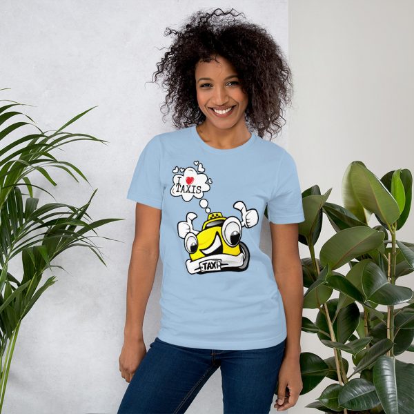 "I LOVE TAXIS" Premium Bright Color T-Shirt - Image 6