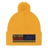 “THIS CABBIE ROCKS” Embroidered Pom-Pom Beanie - Image 11