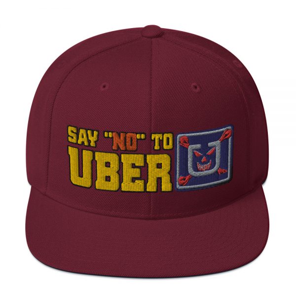 “SAY NO TO UBER - v1” Embroidered Yupoong Snapback Hat - Image 37