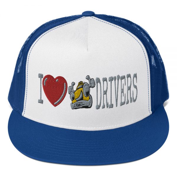 “I LOVE TAXI DRIVERS” Embroidered Yupoong Trucker Cap - Image 8