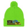 “KEEP TAXIS ALIVE – v1” Embroidered Pom-Pom Beanie - Image 9