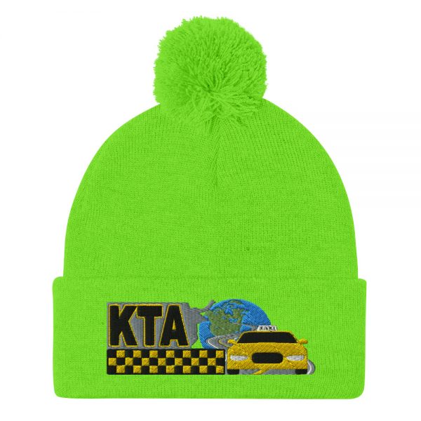 “KEEP TAXIS ALIVE – v1” Embroidered Pom-Pom Beanie - Image 9