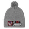 “SAY NO TO UBER – v2” Embroidered Pom-Pom Beanie - Image 7