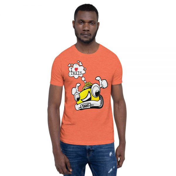 "I LOVE TAXIS" Premium Dark Color T-Shirt - Image 22