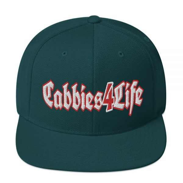 “CABBIES4LIFE” Embroidered Yupoong Snapback Hat - Image 21