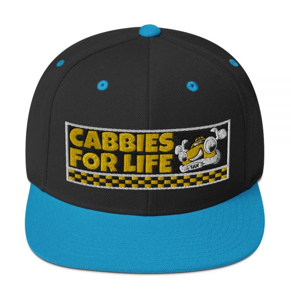 “CABBIES FOR LIFE” Embroidered Yupoong Snapback Hat - Image 2