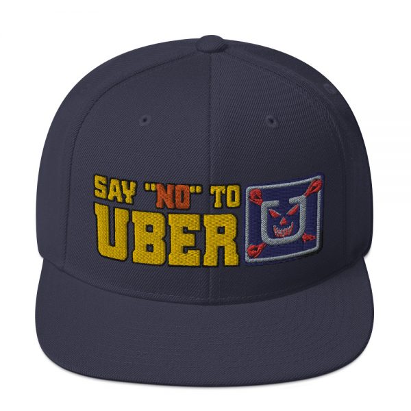 “SAY NO TO UBER - v1” Embroidered Yupoong Snapback Hat - Image 18