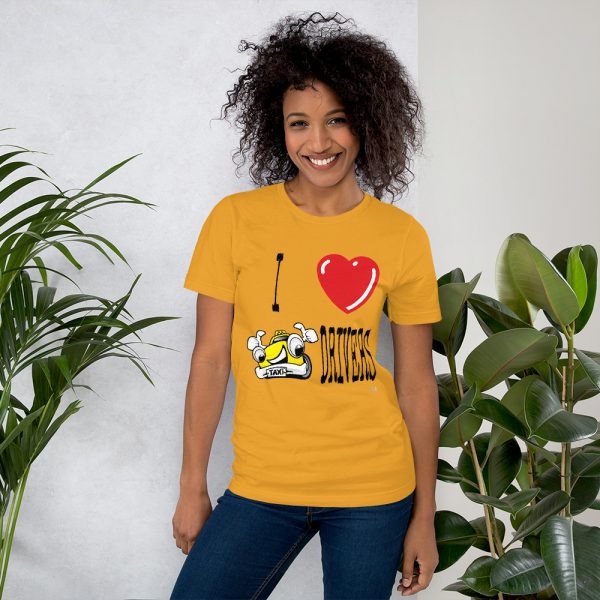 “I LOVE TAXI DRIVERS” Premium Bright Color T-Shirt - Image 11