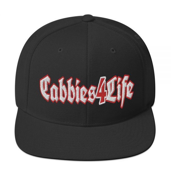 “CABBIES4LIFE” Embroidered Yupoong Snapback Hat - Image 8