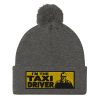 “I’M THE TAXI DRIVER” Embroidered Pom-Pom Beanie - Image 5