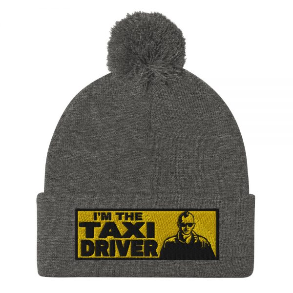 “I’M THE TAXI DRIVER” Embroidered Pom-Pom Beanie - Image 5