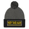 “KEEP TAXIS ALIVE – v3” Embroidered Pom-Pom Beanie - Image 4