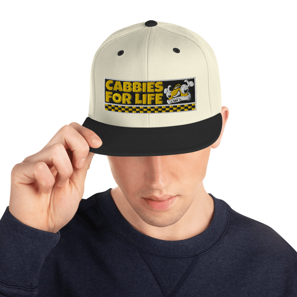 “CABBIES FOR LIFE” Embroidered Yupoong Snapback Hat