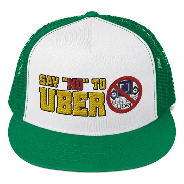 “SAY NO TO UBER – v1” Embroidered Yupoong Trucker Cap - Image 6
