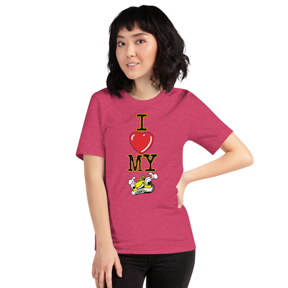 "I LOVE MY TAXI" Premium Dark Color T-Shirt