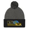 “KEEP TAXIS ALIVE – v1” Embroidered Pom-Pom Beanie - Image 4