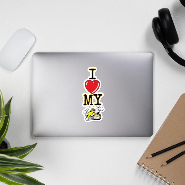 “I LOVE MY TAXI” Premium Kiss Cut Emblem Stickers - Image 9