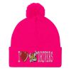 “I LOVE TAXI DRIVERS” Embroidered Pom-Pom Beanie - Image 12