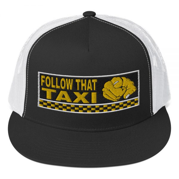 “FOLLOW THAT TAXI” Embroidered Yupoong Trucker Cap - Image 2