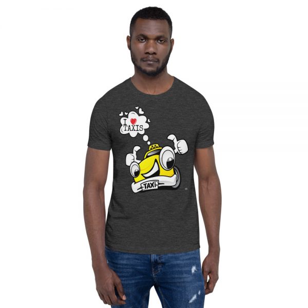"I LOVE TAXIS" Premium Dark Color T-Shirt - Image 13