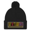 “I SAY NO TO UBER” Embroidered Pom-Pom Beanie - Image 2
