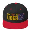 “SAY NO TO UBER - v1” Embroidered Yupoong Snapback Hat - Image 6