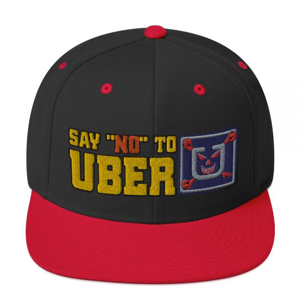 “SAY NO TO UBER - v1” Embroidered Yupoong Snapback Hat - Image 6