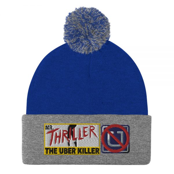 “MR. THRILLER, THE UBER KILLER” Embroidered Pom-Pom Beanie - Image 8