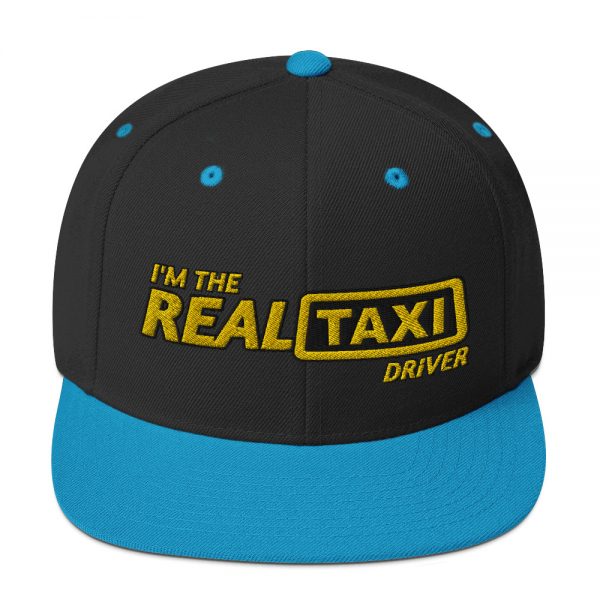 “I'M THE REAL TAXI DRIVER - v2” Embroidered Yupoong Snapback Hat - Image 2